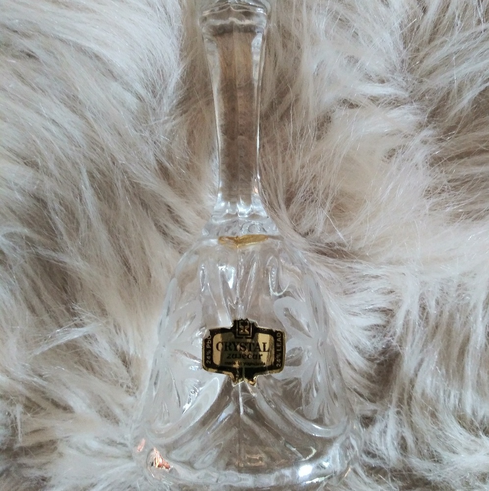 Crystal clear bell made in Yugoslavia.